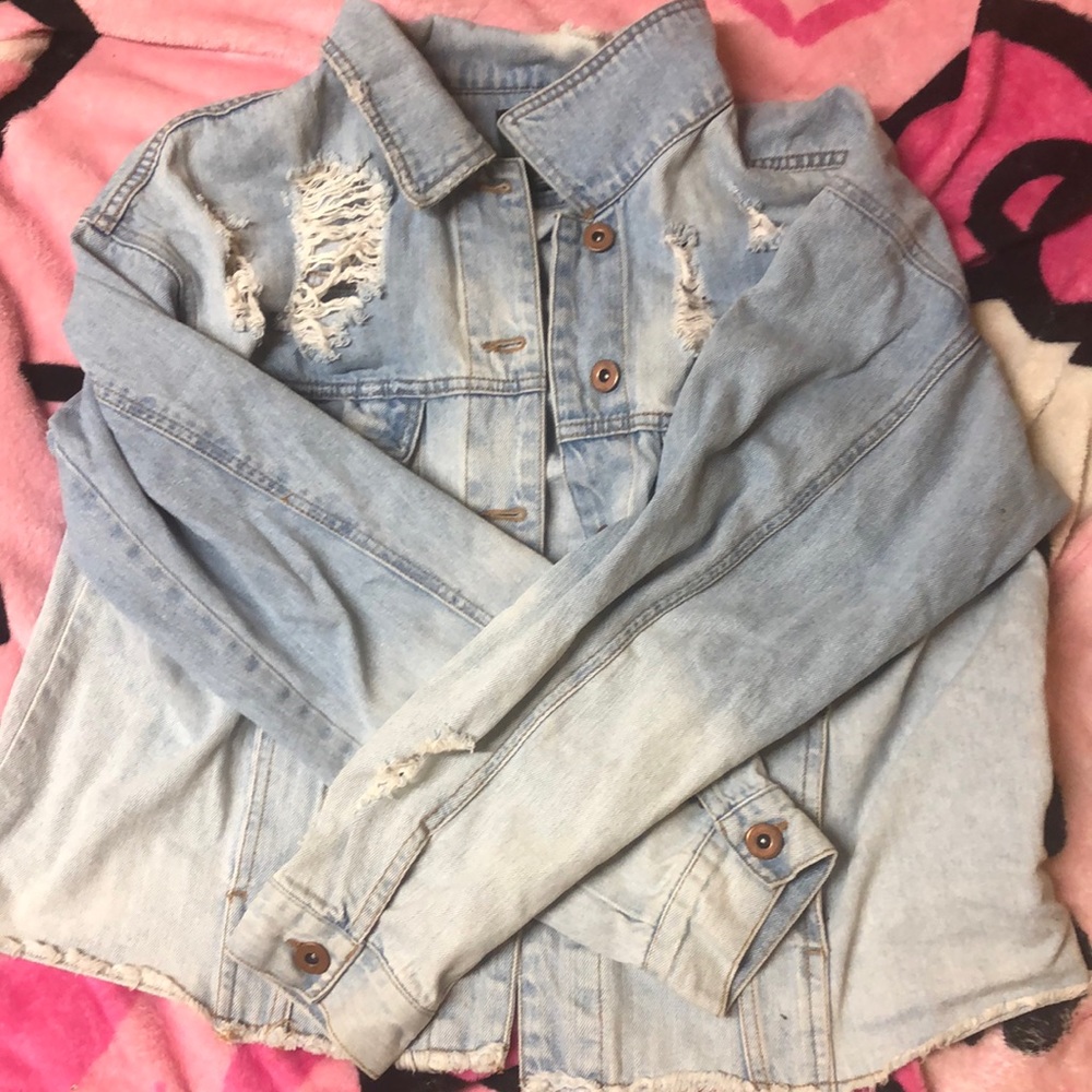 Distressed Denim Jacket